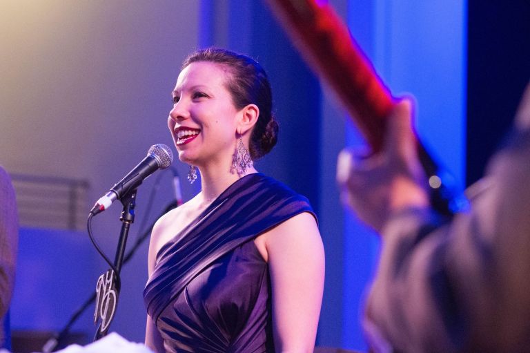 Naomi and her handsome devils.